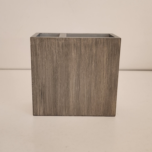Threshold Grey Wood Tone Toothbrush Holder - Picture 1 of 13